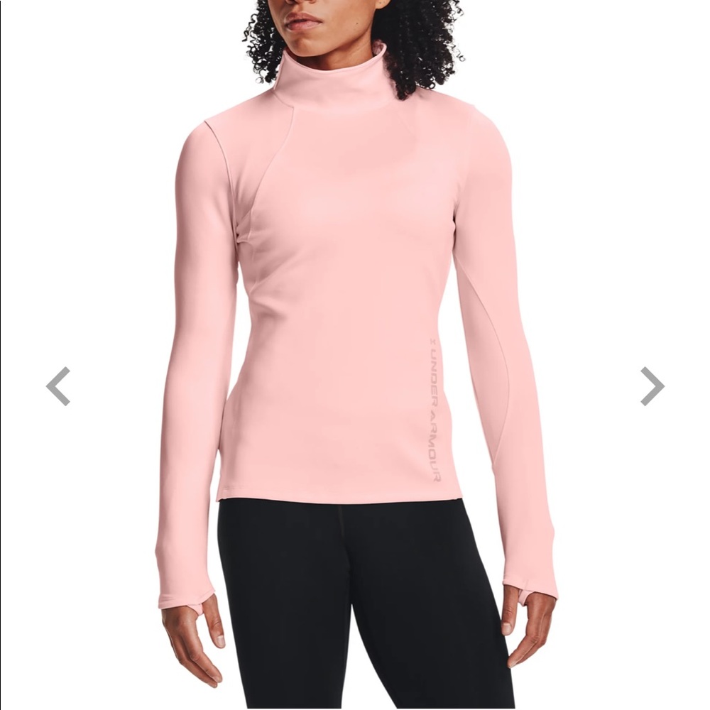 NWT- Lilac UNDER ARMOUR- Cold Gear Armour Form Funnel Long Sleeve Shirt